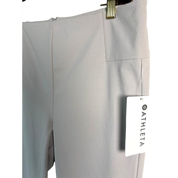 Athleta Wander Pants Size 12 Slim Straight Crop Gray NWT $98 Straight Stretch - Picture 3 of 9